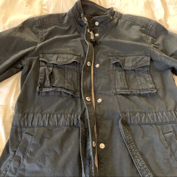 Gap Black Zip Cargo Utility Jacket - Picture 5 of 9